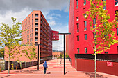 Ilot Poste-Weiss, Architekten ECDM, Stadtteil Chateaucreux, Saint-Etienne, Departement Loire, Region Auvergne-Rhone-Alpes, Frankreich, Europa