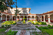 Garden at Monasterio y Museo de la Recoleta, UNESCO World Heritage Site, Arequipa, Arequipa Province, Arequipa Region, Peru, South America