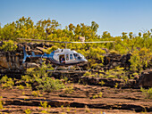 Mitchell River waterfalls via helicopter from Swift Bay, Kimberley, Western Australia, Australia, Pacific