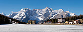 Misurina- und Monte Cristallo-Panorama, Dolomiten, Belluno, Italien, Europa