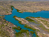 A view of Swift Bay as seen from a commercial helicopter, Kimberley, Western Australia, Australia, Pacific