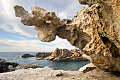 Bemerkenswerte Felsen, Inspirationsquelle für den Künstler Salvador Dali, Cap Creus, Costa Brava, Katalonien, Spanien, Europa