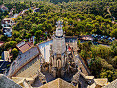 Temple Expiatori del Sagrat Cor, Blick von oben, Berg Tibidabo, Barcelona, Katalonien, Spanien, Europa