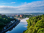 Fluss Avon, Blick von oben, Bristol, England, Vereinigtes Königreich, Europa