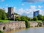 St. Peter's Church, Castle Park, Bristol, England, Vereinigtes Königreich, Europa