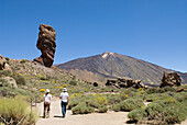 Roque Cinchado, Roques de Garcia, Caldeira de las Canadas, Teide, Teide-Nationalpark, UNESCO-Weltkulturerbe, Teneriffa, Kanarische Inseln, Spanien, Atlantik, Europa