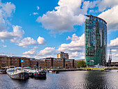 North Dock, Canary Wharf, Docklands, London, England, Vereinigtes Königreich, Europa