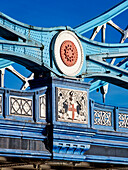 Tower Bridge, detailed view, London, England, United Kingdom, Europe