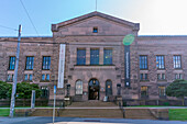 Blick auf die Nationalbibliothek von Norwegen, Aker Brygge, Oslo, Norwegen, Skandinavien, Europa