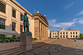 View of Domus Media in University Square, Oslo, Norway, Scandinavia, Europe