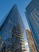 WE, a sculptural installation outside The Shard, London Bridge, London,, England, United Kingdom, Europe