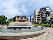 Plaza Moyua (Elliptical Square), Bilbao, Basque Country, Spain, Europe