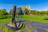 Blick auf den Anker am Fram Museum, Bygdoynesveien, Oslo, Norwegen, Skandinavien, Europa