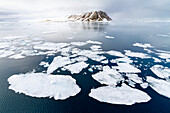 Views of Bjornsundet (Bear Sound), near the island of Spitsbergen in the Svalbard Archipelago, Norway, Arctic, Europe