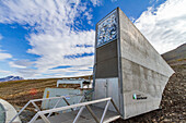 The Global Seed Vault just outside the town of Longyearbyen on the island of Spitsbergen in Svalbard, Norway, Arctic, Europe