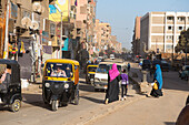 Street of Edfu, Egypt, North Africa, Africa