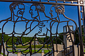 Views from the Vigeland Sculpture Park in the city of Oslo, Norway, Scandinavia, Europe