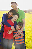 Portrait of Family Outdoors