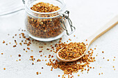 Healthy bee pollen grains