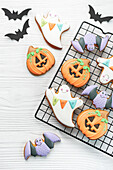 Multicolored autumn homemade cookies