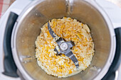 Preparing the dough for a traditional Epiphany cake