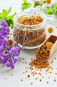 Healthy bee pollen grains