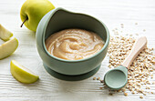 A bowl of porridge for the baby