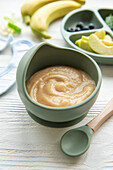 Healthy baby food in a bowl
