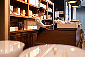 Organising chocolate products in a shop