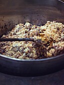 Traditional production of Mallorcan palo liqueur