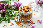 Healthy bee pollen grains