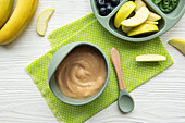 Healthy baby food in a bowl