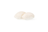 Two pieces of butterfish nigiri sushi on a clean background