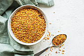 Healthy bee pollen grains