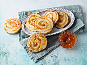 Austrian apricot and pumpkin buns