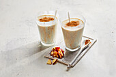 Bircher-style overnight fresh grain smoothie