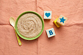 White bean and banana porridge