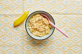 Chocolate banana porridge