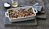 Baked Blueberry Porridge für Veganer