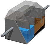 Septic tank, illustration