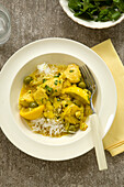 Algerian chicken with rice and olives