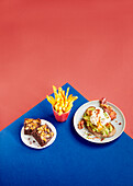 Three different dishes from the Airfryer