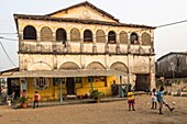 Ivory Coast, Grand Bassam, ancient hospital old colonial house