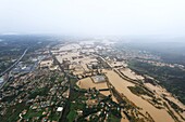 France, Var, Roquebrune sur Argen, after the overflow of the river l'Argens (inclement weather Sunday, November 24, 2019)