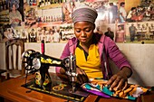 Benin, Savalou, tailor