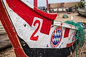 Ivory Coast, Grand Lahou district, Grand Lahou, fisherman boats