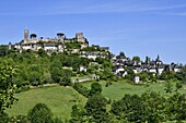 France, Corrèze, Turenne, labeled the Most Beautiful Villages of France, the village with the towers Caesar and the Treasury vestige of the castle