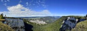 Switzerland, Canton of Neuchâtel, Creux-du-Van, circus, panorama