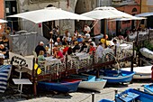 Italien, Ligurien, Provinz La Spezia, Nationalpark Cinque Terre, von der UNESCO zum Weltkulturerbe erklärt, Dorf Riomaggiore, Restaurant Dau Cila