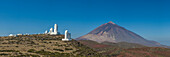 Spanien, Kanarische Inseln, Insel Teneriffa, Berg El Teide, Observatorio del Teide, Sternwarte, morgens